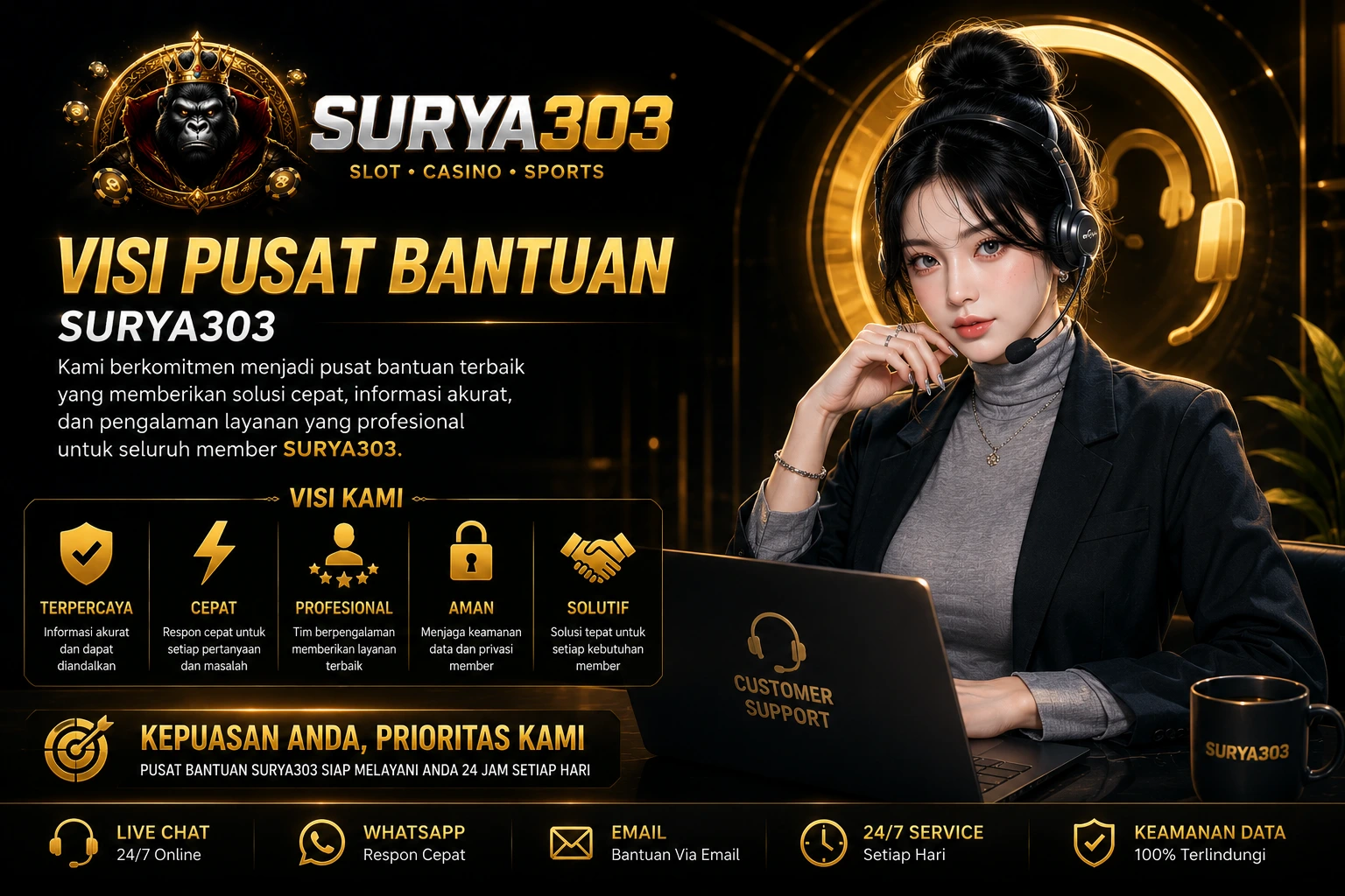 Visi Pusat Bantuan SURYA303
